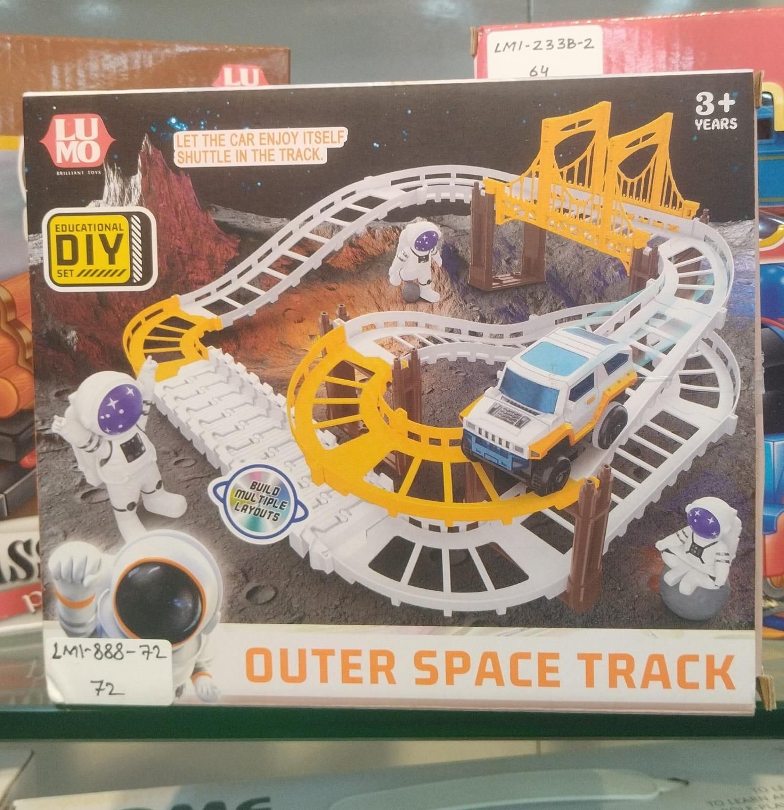 Astronaut Spaceship Track Set - Outer Space Toy Set for Kids - Trivora